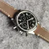 Vintage Chronograph Men Watch Armbandsur 41mm Mekanisk Vattentät Automatisk rörelse Grand Fader Gift Orologio Di Lusso