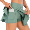 テニススカート夏のショートパンツ女性スポーツスカートヌード肌に優しい生地プリーツ裾ランニングゴルフ Skort212S