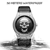 Heren 3D Skull Horloges Lige Mode Topmerk Luxe Waterdichte Siliconen Mannen Horloge Quartz Horloge Creatieve Mannen Relogio Masculino 210527