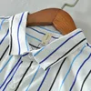 Gestreepte Shirts met lange mouwen voor Mannen Casual Slim Fit Business Sociale Tops Mannelijke Zomer Mode Streak Button Up Kleding 210601