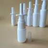Botella de spray de lavado de boca nasal redonda de plástico suave de PE de grado alimenticio Botella de spray de líquido médico de niebla fina continua blanca Stock R2021