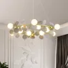 Lampada a sospensione in stile nordico arte ghirlanda multicolore soggiorno lampadario a led atmosfera creativa sala da pranzo lampade a sospensione bar camera da letto principale