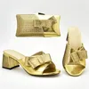 Dress Shoes Italian With Matching Bags High Quality Ladies And Bag Set Decorate Rhinestone Heel For Women