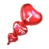 Ich liebe dich Herz Aluminiumfolie Ballons Party Dekoration Hochzeitstag Jubiläum Valentine Geburtstag Party Helium Ballon Dekorationen Romantisches Geschenk JY0936