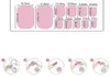Fabrika 22 İpuçları / Sac Toe Tırnak Sticker Albümü Tasarımlar Manikür Accesoires Nailart Çıkartmalar Sarar DIY Kadınlar Salon Loveliness