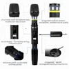 Microphones Retail 1pcs/SET UX2 UHF Auto Wireless Dynamic Microphone System med mottagare för förstärkarblandare Högtalare Desktop Bus Audio T220916