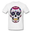 الرجال القمصان الأزياء الجمجمة الأرجواني قميص تصميم المكسيكي السكر مضحك الزى القطن camiseta الرجال t-shirt تيز الشارع الشهير المتناثرة