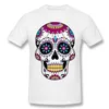 T-shirt da uomo Moda Teschio Viola Camicia Design Messicano Zucchero Divertente TShirt Camiseta in cotone T-shirt da uomo Tees Streetwear Harajuku