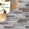3M Wodoodporny samoprzylepny 3d naklejki ziarna drewna do podłogi kuchnia łazienka płytki PCV naklejki DIY Home Decor Wallpaper 210929