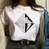 Lustige Neue Mond Grafik Druck T Shirt Frauen Shirts Lose O Hals Kurzarm Sommer T-Shirt Tops Frau Kleidung Ropa mujer X0527