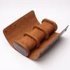 Scatole per orologi Custodie Slot Roll Chic Valigia 3 Plug Scatola portaoggetti portatile per esposizione in pelle vecchia