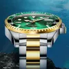 Armbanduhren Top Marke Männer Uhr Grün Luxus Mode Wasserdichte Quarz Sport Edelstahl Uhren Für Armbanduhr Reloj Hombre + Box