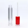 5ml Limpar tubos de lipgloss garrafas recarregáveis ​​com grande escova wand batom cutâneo aplicador de pé para mulheres meninas cosmético diy maquiagem rrf13007