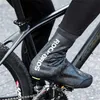 Cyklingskor Vinterskor Täck Vattentät Vindtät Cykla Non-Slip Zippered Overshoes Med Fleecefoder Regn