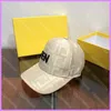 Mode honkbal cap dames f letters caps hoeden heren nieuwe ontwerper casquette zomer outdoor hoogwaardige casual emmer hoed d224265F