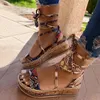 Sandals Summer Platform 2021 Fashion Women Strap Gladiator Sandal Wedges Shoes Casual Woman Peep Toe Espadrille Femme Dropship