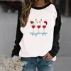 Sweats à capuche pour femmes Sweatshirts Fashion Print Femme de haute qualité Pull Femme Vêtements Col rond Sweat-shirt à manches longues Sudaderas