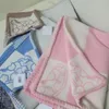 Luxe designer bewegwijzering kinderen kasjmier baby deken klassieke pony patroon dubbelzijdige jacquard hoge kwaliteit zacht en comfortabel