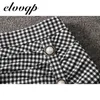 Harajuku mode vintage plaid rok lente herfst dames hoge taille mini rokken vrouwen slanke knop geplooide zeemeermin rok 210724