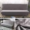 Tissu en peluche pliage de canapé sans bras couvre couvre-lit plié couvre à banc plus épaisse canapé de banc de banc protecteur élastique futon hiver 211027291729430