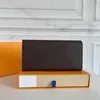 Sarah plånbok toppkvalitet lång kuvert klaff plånböcker med låda lb123 designer nyckelmynthållare handväska läder mini pochette clutch ba263f