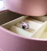 2ピースS925スターリングシルバーネジねじピンクファセットムラノガラスビーズフィットPandora Charm Jewelryブレスレットネックレス