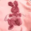 21 Nowe Kobiety Jesień Nowy Włosów Różowy Królik Pluszowy Lazy Sweter dla redukcji wieku