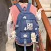 Japanska High School Girls Ryggsäck Väskor För Teenage Multipockets Nya 2021 Kvinnor Mochila Feminina