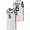 Nieuwe Uconn Blm Huskies 2021-22 College draagt basketbalshirt Andre Jackson Ray Allen Rudy Gay Adama Sanogo Kemba Walker