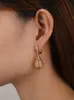 Varole selling oval hoop drop earrings statement geometric for women gold earings dangle jewelry accessories7881333