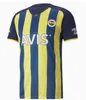 21 22 Turkiet Club Fenerbahce Soccer Jerseys 2021 2022 Camisetas de Fútbol Hemma bort Mesut Özil Ozan Tufan Perotti Samatta Camiseta Fotbollskjortor Fenerbahçe SK Uniform