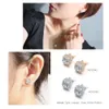 Stud Earring For Women 27 Style Classic Cubic Zirconia Wedding Rose Gold Color & Silver Color Fashion Jewelry E035