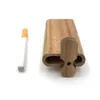 Ein Hitter-Dugout-Rohr-Kit handgefertigte Holz-Dugout mit Bagger Aluminium One Hitter Bat-Zigarettenfilter Raucher-Rohre DAP358