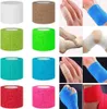 (16-Pack) Bandage auto-adhésif Wrap respirant Vet Wrap Bandage cohésif Premiers secours pour animaux de compagnie Athlétique Élastique Auto-adhérent Wrap Q0913