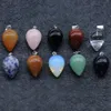 Doğal Gözyaşı Kuvars Kristal Taş Kolye Su Damlası Şifa Çakra Reiki Charms Toplu Takı Yapımı Için