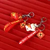 1Pc Cute Fashion Key Chain Cute Lucky Cat Key Chain PVC Keychain Maneki Neko Car Keyring Bag Pendant G1019