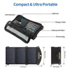 ABD Stok Choetech 19 W Güneş Telefon Şarj Çift USB Portu Kamp Güneş Paneli Taşınabilir Şarj SmartphoneaA41 A51 A48 A36 için Uyumlu