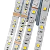 DC12V RGBCCT-remsor 5050 RGB + CCT (RGBW RGBWW) 5 Färger i 1 Chip LED Strip Light 60LEDS / M Vattentät Flexibel Ribbon Tape 5M / Roll