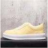 Fashion Men Business Wedding Shoes Spring Autumn Comfortable Light Sneakers Hard-Wearing Breathable Casual Massage Daily White Loafers Y195