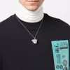 21SS RAF SIMONS 천연 크리스탈 R 문자 펜던트 목걸이 남성 및 여성 패션 파티 액세서리 휴가 선물