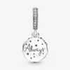 100% 925 стерлингового серебряного серебряного змея Doe Patronus grangle charms подходит оригинальному европейскому браслетному браслетному браслетному браслету Je288t