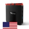 USA EN STOCK tx3 mini TV BOX amlogic s905w quad core android 8.1 os 2gb ram 16gb rom 2.4ghz wifi 100m lan led horloge