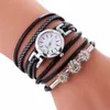 Women's Horloges Best Sellers Diamond-Encrusted Personality Winding rond de armband Horloge Montre Femme Acier Inoxydable @ 50 H1012