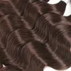 Yirubeauty Brasiliano 100% Capelli Vergini Umani 2 # Colore Tre Fasci Onda Del Corpo Peruivan Indiano Malese Trame Doppie 3 Pz