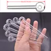 100pcs/lot 4inch hand Smoking pipes Cigarette Tube Handcraft Pyrex Glass Oil Burner Pipe Mini bubbler water pipe STOCK IN USA