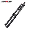 Airwolf MTB 에어 서스펜션 자전거 전면 포크 29er 부스트 다운 힐 자전거 충격 흡수 포크 200mm 여행 1-1 / 8 "110 * 15mm DH 자전거 부품