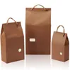 1 кг / 2.5 кг / 5 кг крафт бумажный пакет для рисовой муки пищевая упаковка пустой универсальный упаковочный пакеты сумки