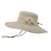 Chapéus de balde de poliéster chapéu largo chapéu de brim ao ar livre tampas dobrável tela de secagem rápida cowboys cap Ciclismo headwear sol proteção