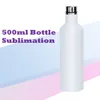 Witte wijnglazen stelt 500 ml/17oz sublimatie cola flessen roestvrij staal vacuüm geïsoleerde mok 2 stks 12oz eierbekers deksels tumbler geschenken doos 10sets/doos b6