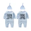 YSCulbutol bebê gêmeos bodysuit nascido junto amigo para sempre bebê menino roupa criança menina roupas 210226